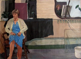 Elizabeth in the studio Elizabeth in the studio